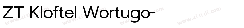 ZT Kloftel Wortugo字体转换